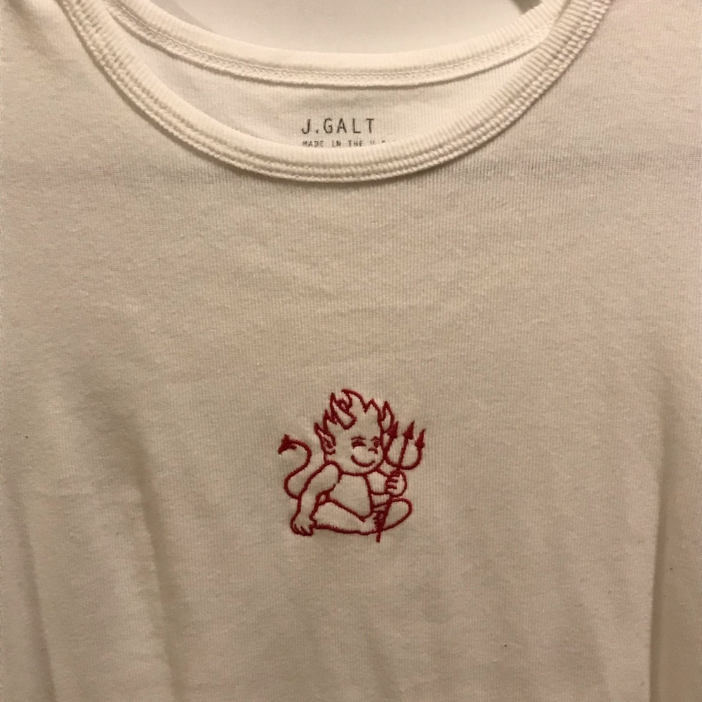 NWOT Brandy Melville John Galt Devil T shirt